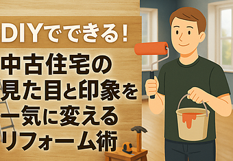 DIYでできる！中古住宅の見た目と印象を一気に変えるリフォーム術のイメージ