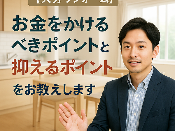 【大分リフォーム】お金をかけるべきポイントと抑えるポイントをお教えしますの画像